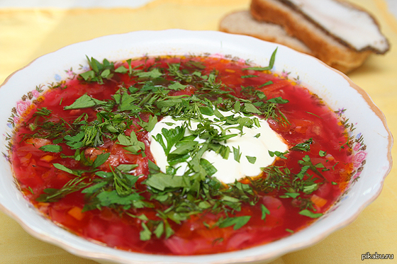 While everyone is sleeping, you can pour borscht. - Under cover of the night, Picture of borscht, Borsch, VkuДЌno che che, Want