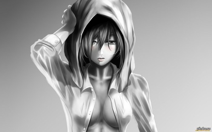 Mikasa - NSFW, , Titanium, Boobs, Nyasha, Art, Mikasa Ackerman, Attack of the Titans