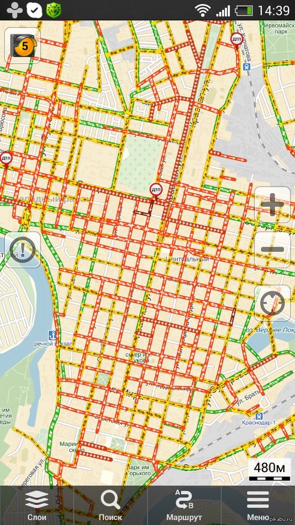 Карта пробок краснодара