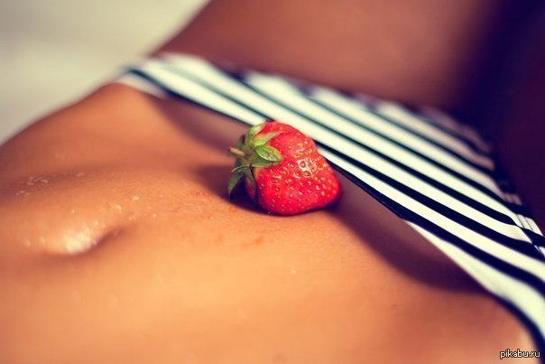 Lyapota - NSFW, Underpants, Strawberry, Navel