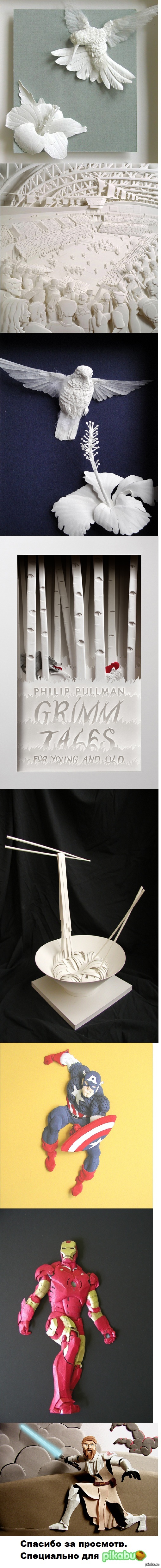 Объемные скульптуры из бумаги