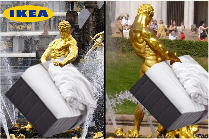 The other day I filled the filling of a mattress of a well-known company in a case, it boiled .. - NSFW, My, Samson, IKEA, Work, Porn, Sex