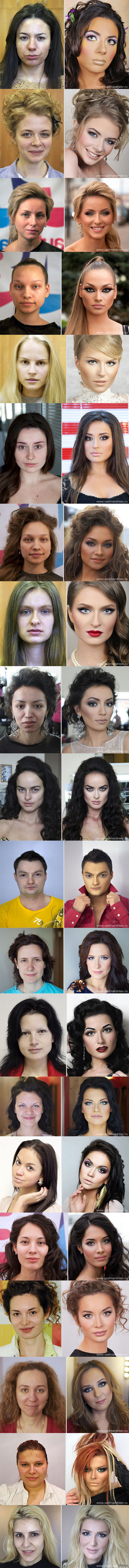 The makeup artist does wonders! - NSFW, My, Girls, Makeup, Longpost