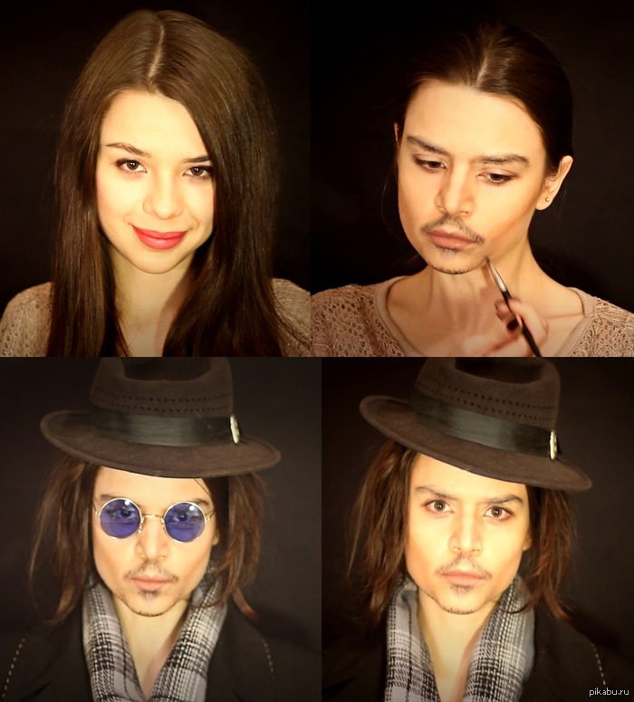 Makeup wonders. How is this possible? - Miracles of makeup, Makeup, No make up, Reincarnation, Johnny Depp, Johnny depp
