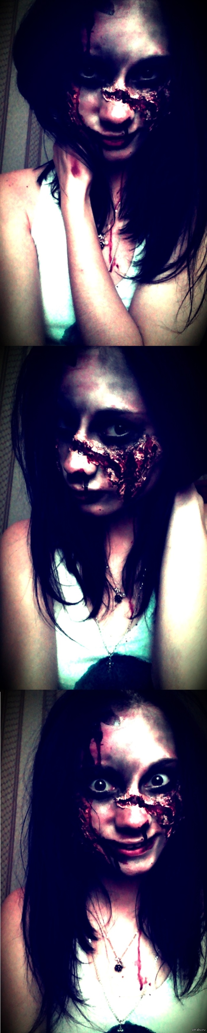 Готовимся к хэллоуину! Грим зомби.