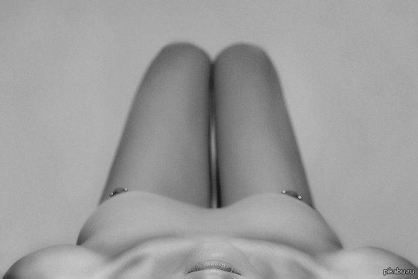 Good angle - NSFW, Beautiful girl, Strawberry, Black and white photo