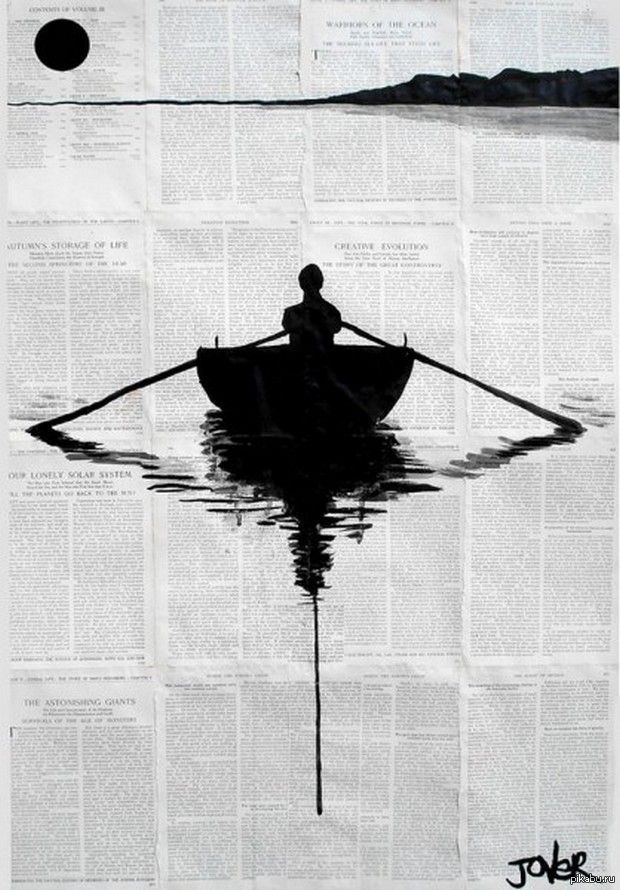 Креативный рисунок чернилами