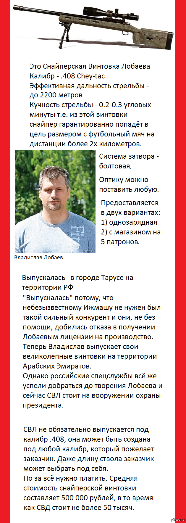 Снайперская Винтовка Лобаева (СВЛ)