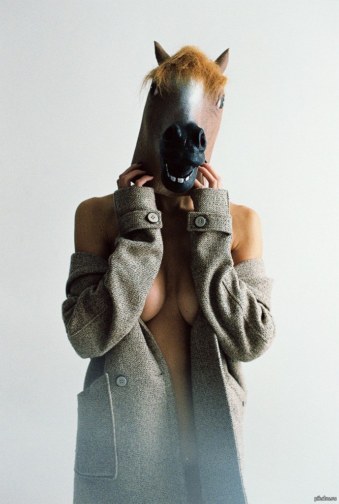 Who? who? horse in coat - Cosplay, Coat, Girls, Horse in coat, NSFW