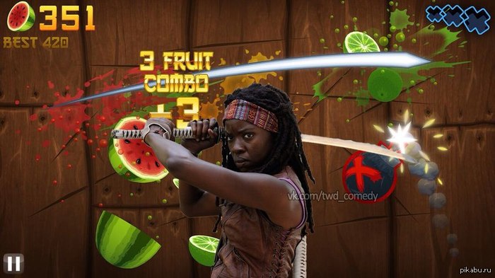 Frut Ninja Michonne   