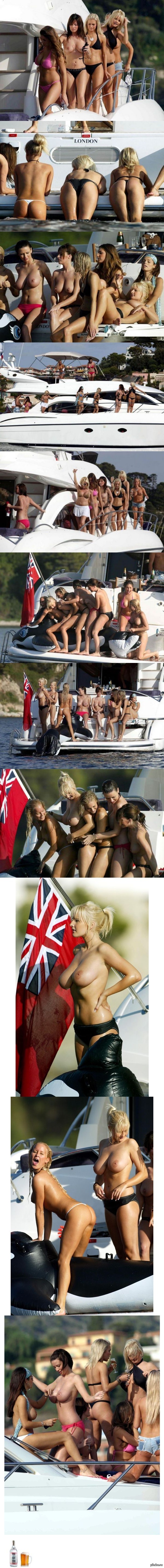 Bachelorette party on a yacht - NSFW, Yacht, Boobs, Girls, Vodkapivo, Longpost