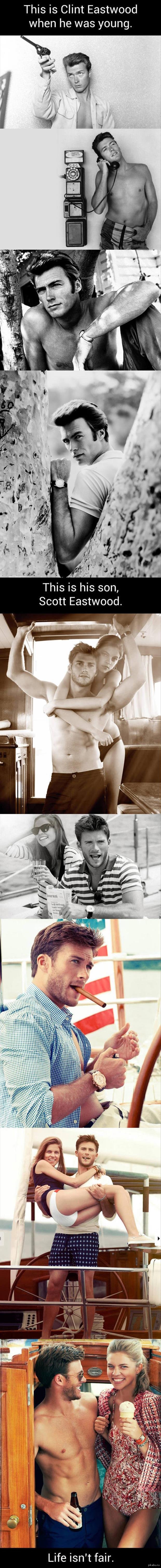 Клинт Иствуд и его сын