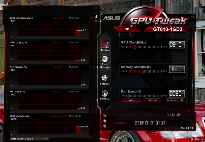  !        , ASUS GeForce GT610 1Gb,   512mb   , .