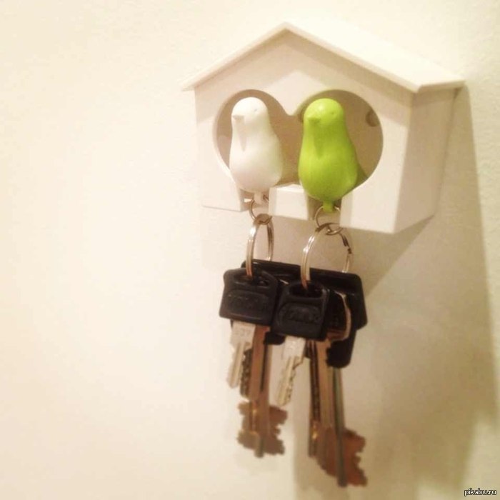 Проблема с вечными поисками ключей решена. Каждая птичка еще и свисток, если ей дунуть в ж... хвост.