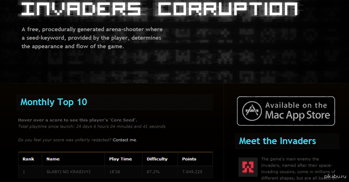    Invaders: Corruption ?    .    !