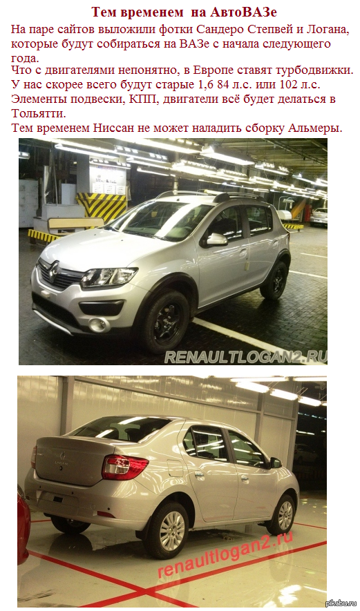 New Logan/Sandero - AvtoVAZ, Renault, Auto, Car, Renault