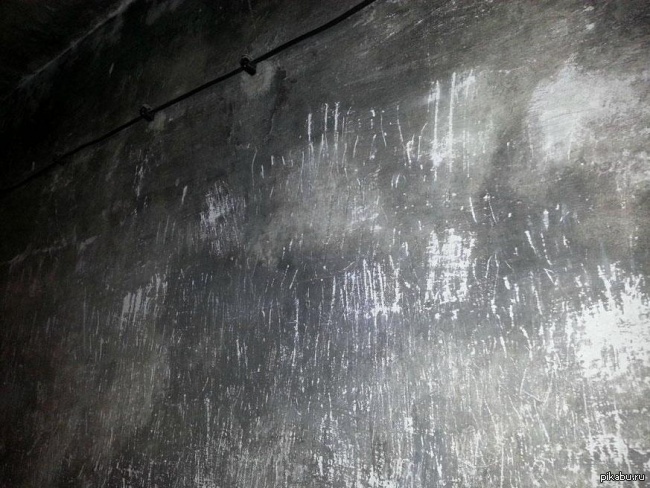 Стена в газовой камере концлагеря Аушвиц. | Пикабу