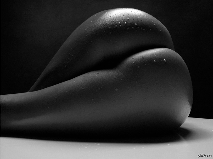 Photographer Waclaw Wantuch - NSFW, 18+, Black and white, Strawberry, Booty, Girls, The photo