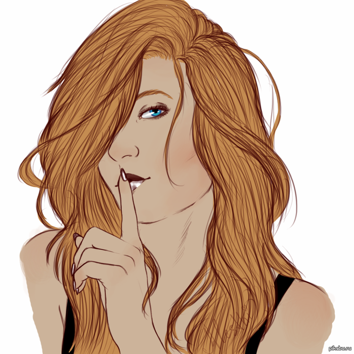 Просто рисунок девушки.