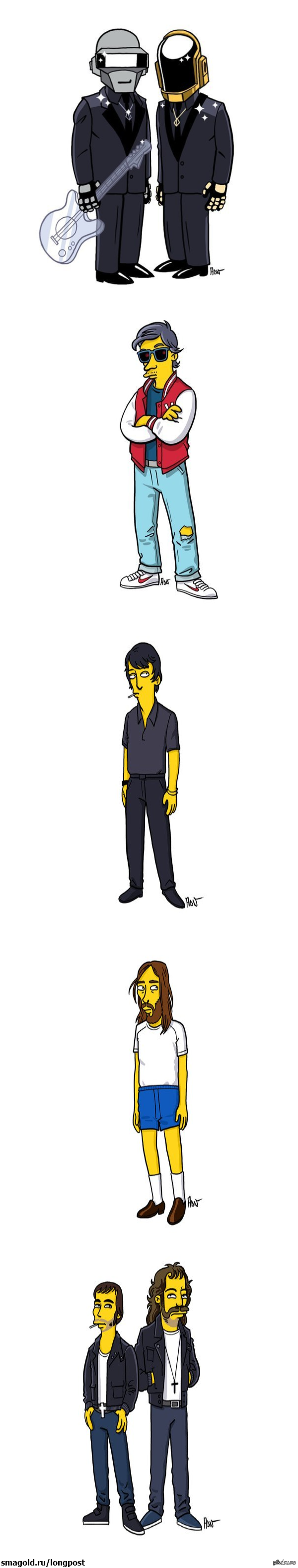 электро - Simpsonized, Daft punk, Kavinsky nightcall, Sebastian, Breakbot, Justice, Французы, Электронная музыка, Длинн