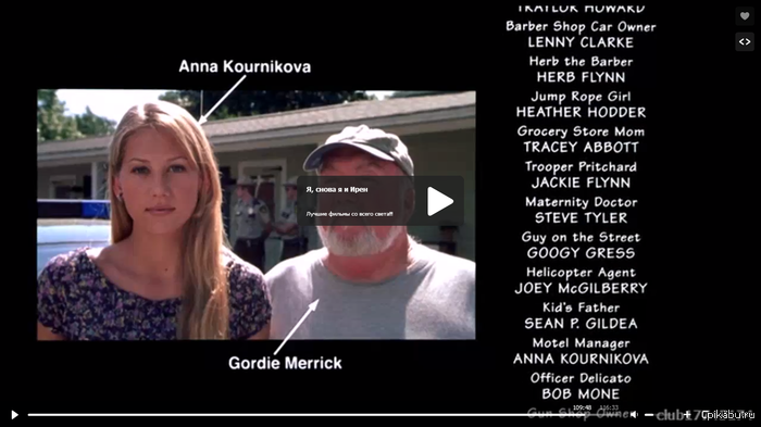 Анна Курникова в фильме "Я, снова я и Ирэн"