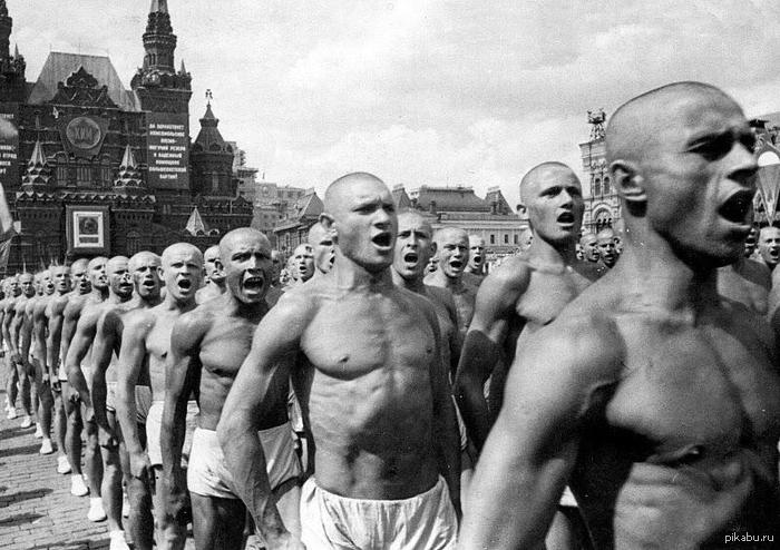 1937 Parade of athletes on Red Square. - the USSR, Socialism, Communism, Interesting, Not mine, Russia, Politics, Story