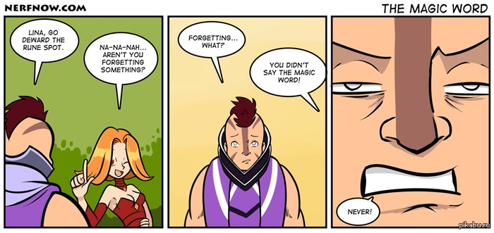 Magic word NEVER!