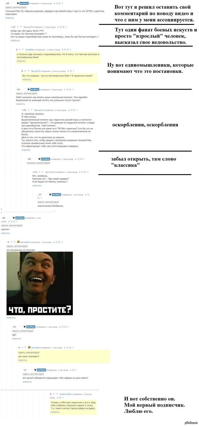 Без пап, мам и смс. "Мой первый подписчик" или "как не стоит писать в теме с "бойцами"". DreamerOfSky :*