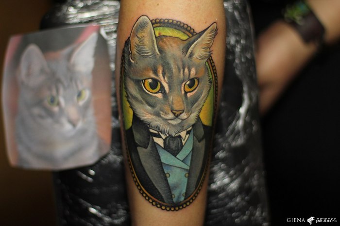 great tattoos! - Fox, cat, Tattoo