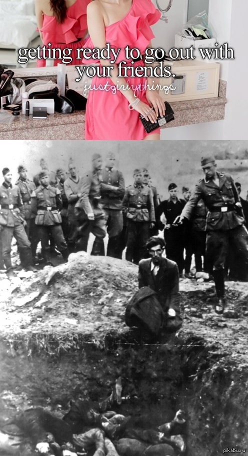 Getting ready to go out with your friends.