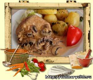 Мясо под грибным соусом - пошаговый рецепт с фото на l2luna.ru