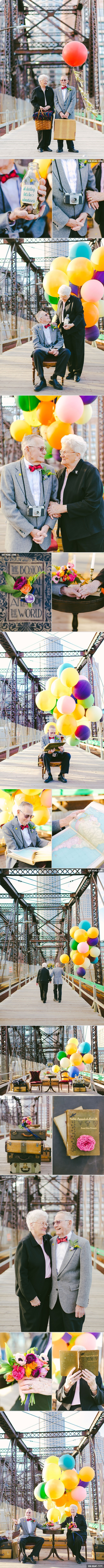 Эта пара празднует свою 61-ю годовщину, вдохновляясь фотосъемкой.