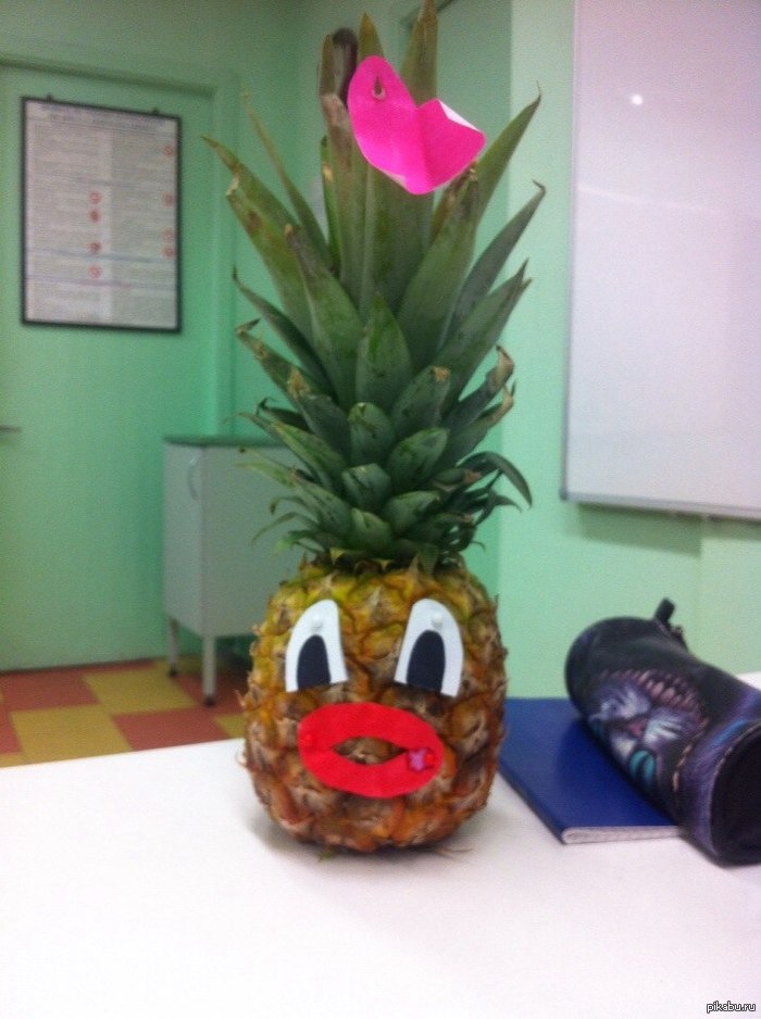My friend was given Javier. - A pineapple, Killer, Javier, Birthday, Actual, Actual