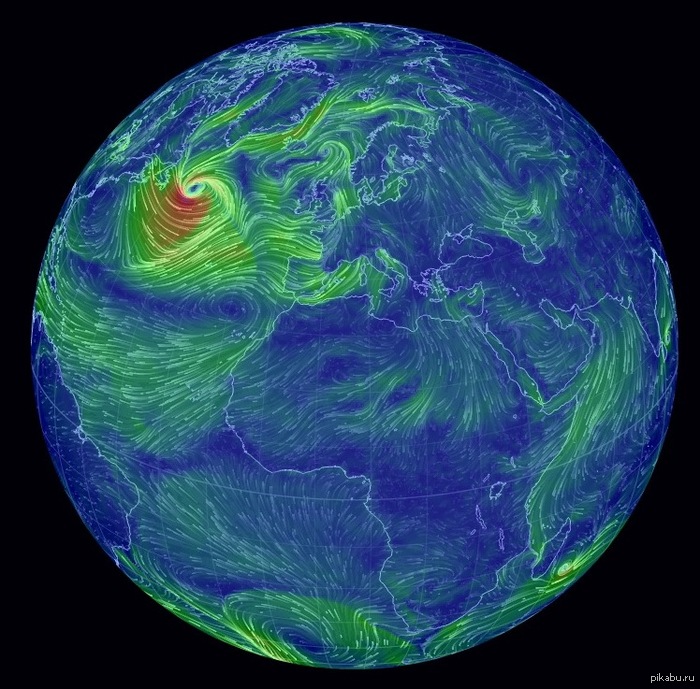 Earth Wind Map (Карта ветра на планете Земля)