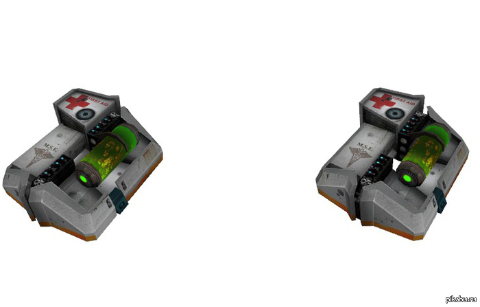 Аптечка из Half-Life. Стереопара.