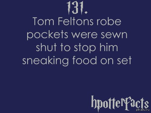 Meanwhile, while we're all laughing at Ron, Draco was the meanest. - Harry Potter, Tom Felton, Draco Malfoy, Theft, Theft