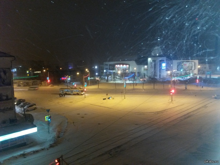 Огни уфы. Ночь. Рождество