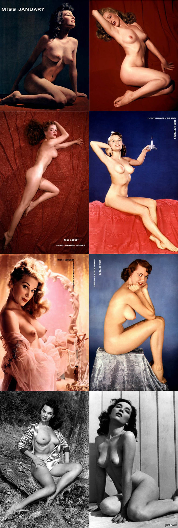 Playboy 1954-1955 - 1955, 1954, NSFW, Playboy, Retro, Not mine, Longpost