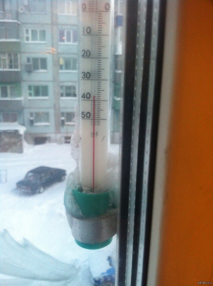 Мороз в Воркуте.
