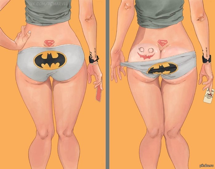 Nice art =) - NSFW, Images, Art, Batman, Superman, Superheroes, Joker, Harlot, Not mine