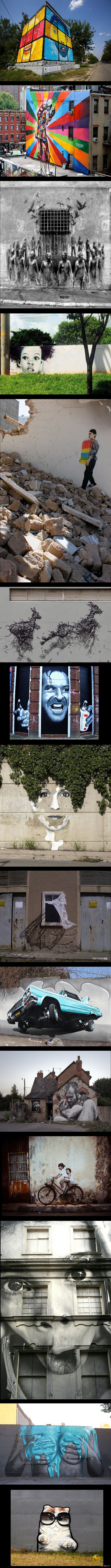 A selection of interesting street art - Longpost, Street art, Wall