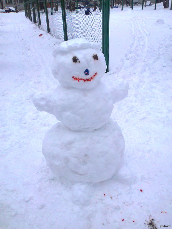 Winter. - My, Winter, snowman, freezing