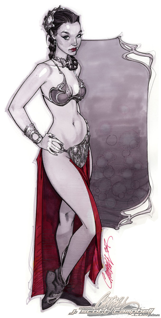 Slave Leia by J.Scott Campbell [2] 