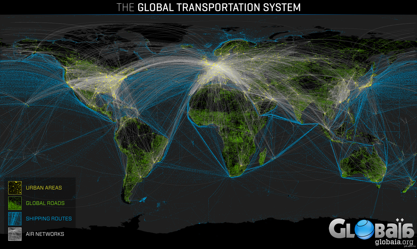 Карта Всемирного интернета