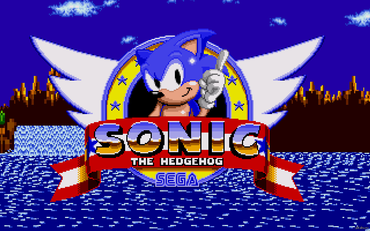 Sonic старая версия. Соник хеджхог 1991. Ежик Соник сега. Sonic the Hedgehog 2 (16 бит).
