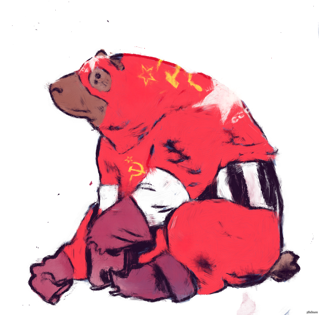 "Русский герой" дремлет | Пикабу