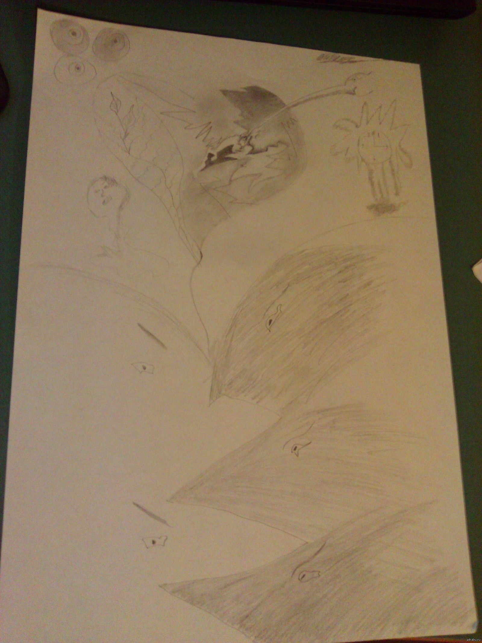 Я не умею рисовать, но все кому скинул, сказали разные мысли по поводу ...