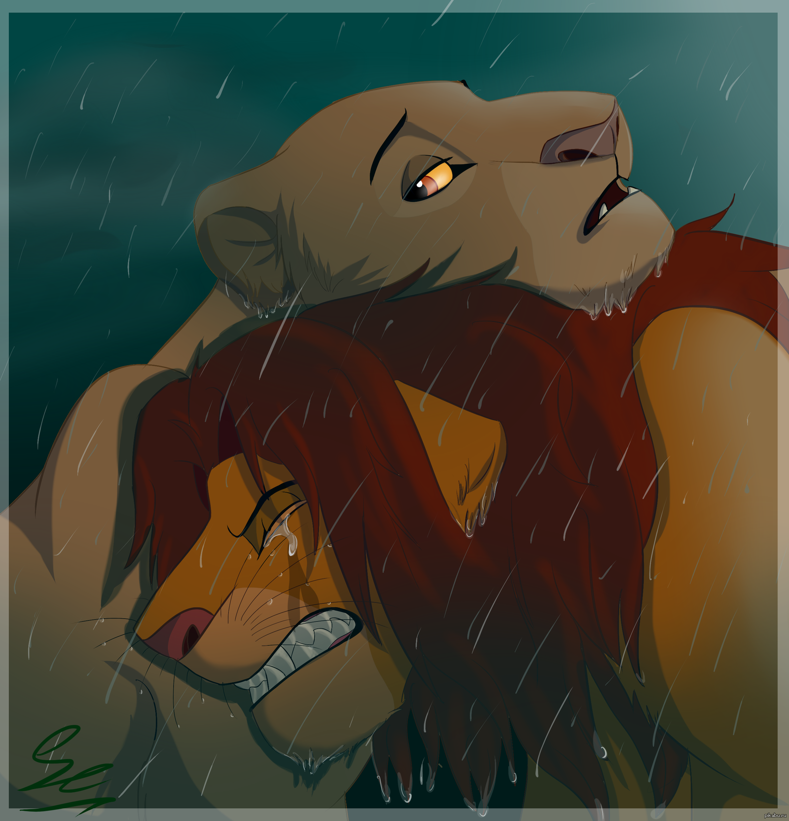 Don't cry, Simba..., Картинки, Король Лев, Арт.