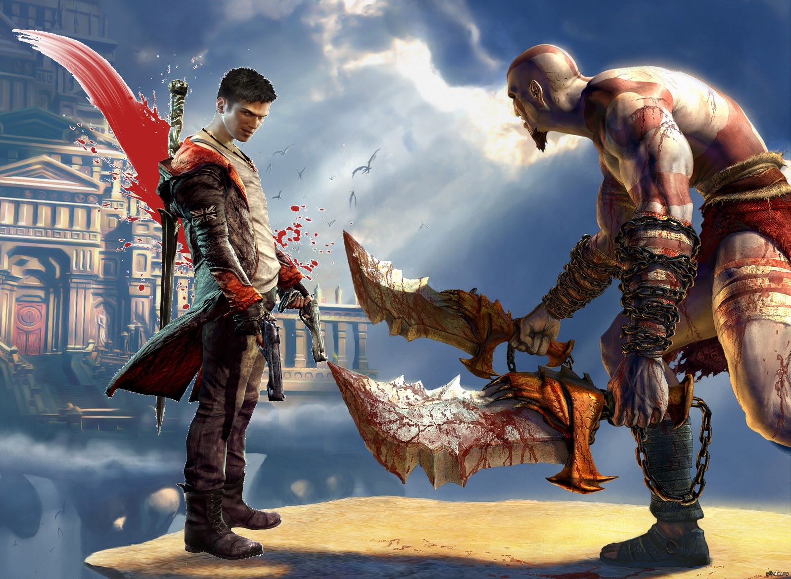 Dante VS Kratos.