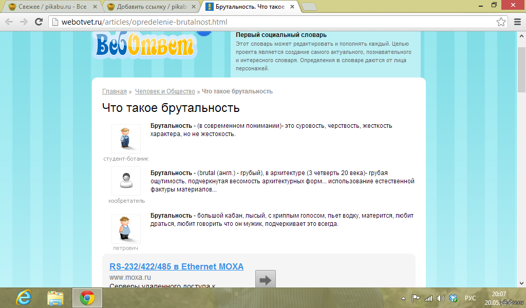Социальный словарь | Пикабу